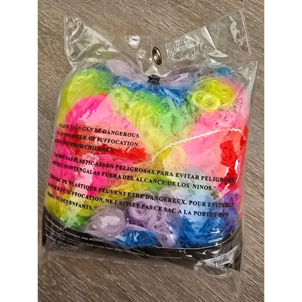 Rainbow Clown Adult Wig Multi-Color Afro Costume Accessory One Size Fits Most